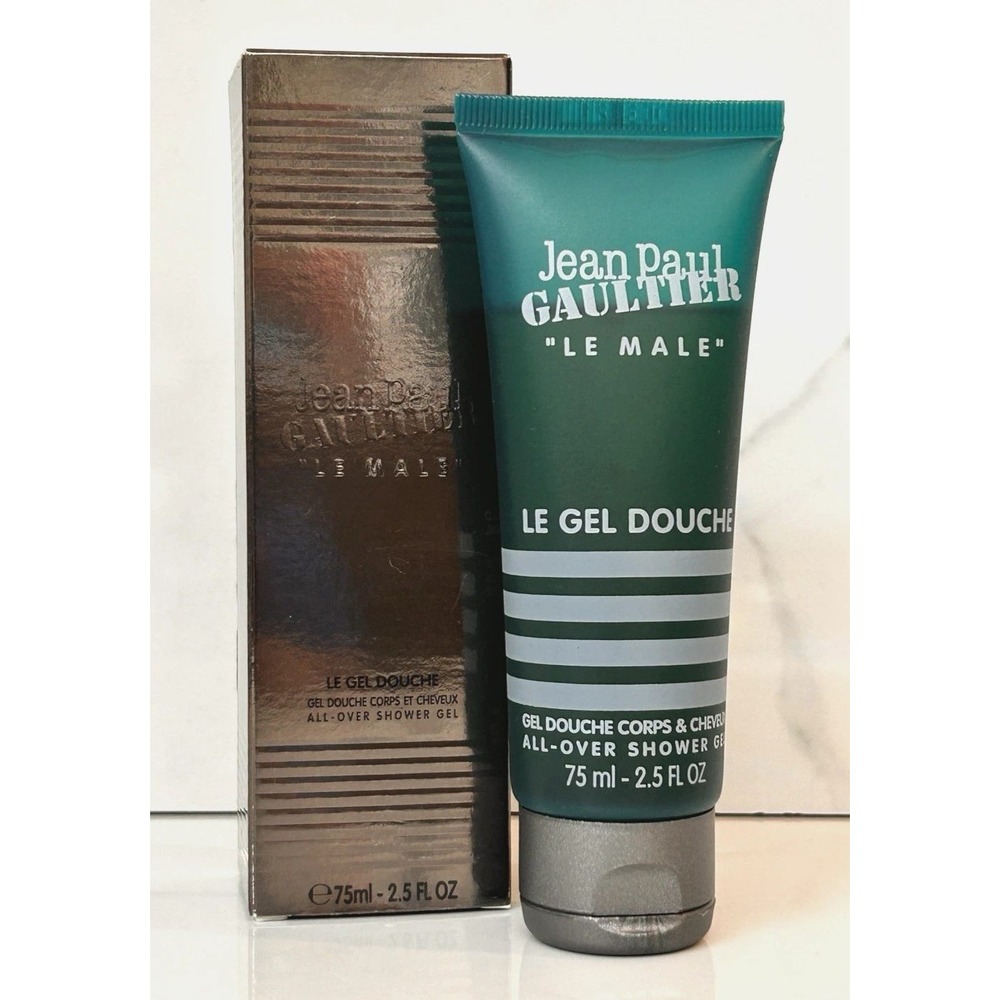 Jean Paul Gaultier Le Male Shower Gel Mens 2.5oz 75ml New Sealed Body Hair Wash